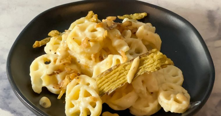 Goat Cheese and Cherrywood Smoked Cheddar Mac and Cheese Recipe